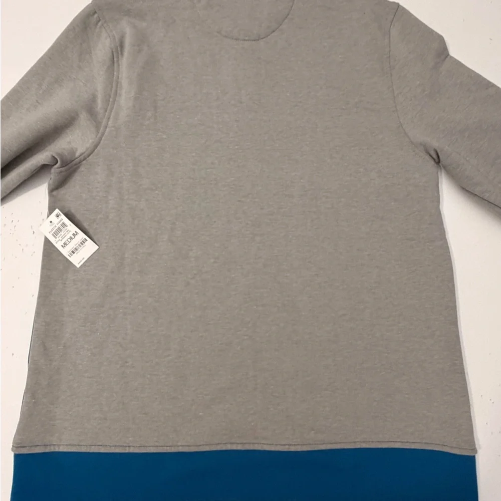 Club Room Men's Tri-Tone Fleece Hang Sweater - Light Gray, Dark Blue, Sky Blue‎